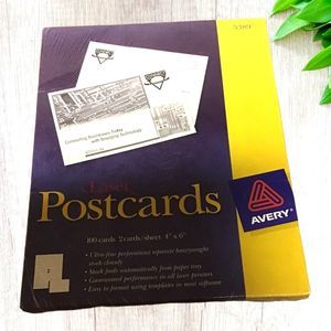 Avery Laser Printer Post Cards 5389 4"X6"  100 Cards New Sealed
